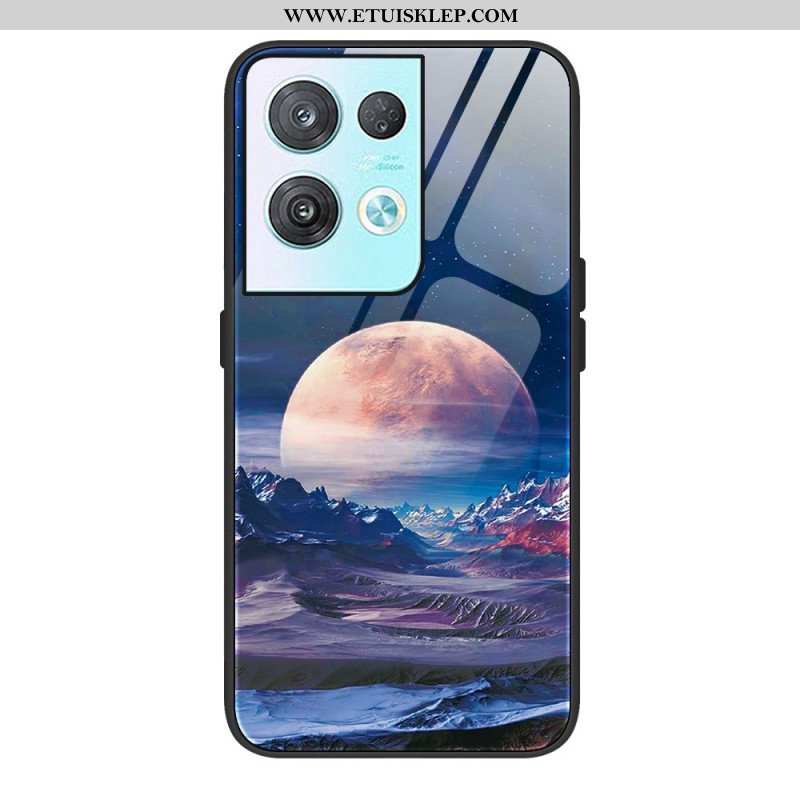 Etui do Oppo Reno 8 Pro Szkło Hartowane Kosmiczne